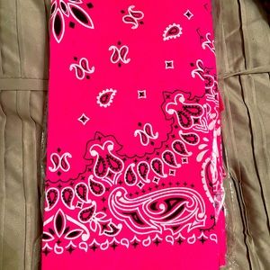 Hot pink bandanas